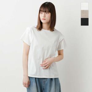 コメンスメント Commencement  コットン クルーネック レイヤードライク Tシャツ Layeredlike tee c-256  レディース 2024ss新作｜aranciato