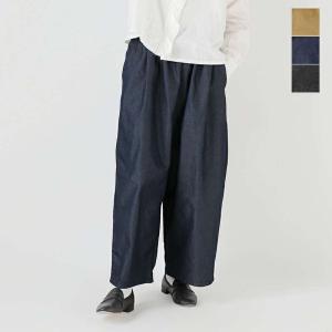 グラム g コットン チムニー デニム ワイド パンツ g-588 レディース