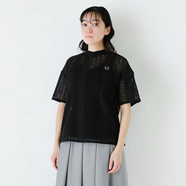 フレッドペリー FRED PERRY  コットン ラッセルレース プルオーバー Lace Top g...