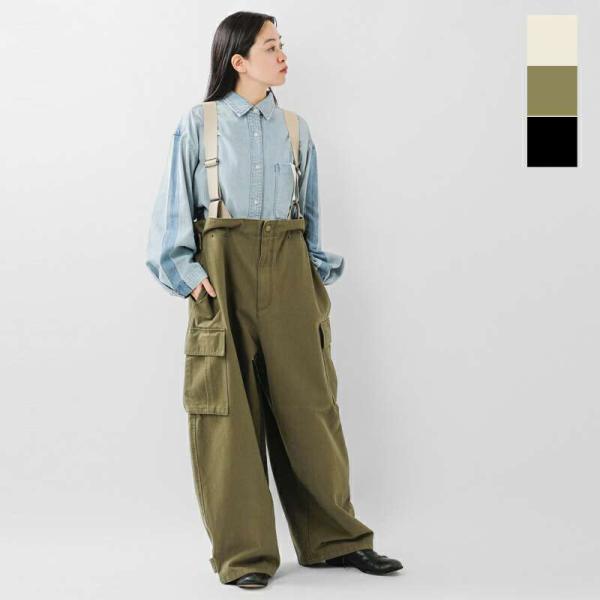 ジョンブル Johnbull コットン オーバーサイズ MIL サロペット jl253p09 レディ...