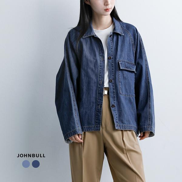 ジョンブル Johnbull  コットン ライトデニム シャツブルゾン jl261s08 レディース...