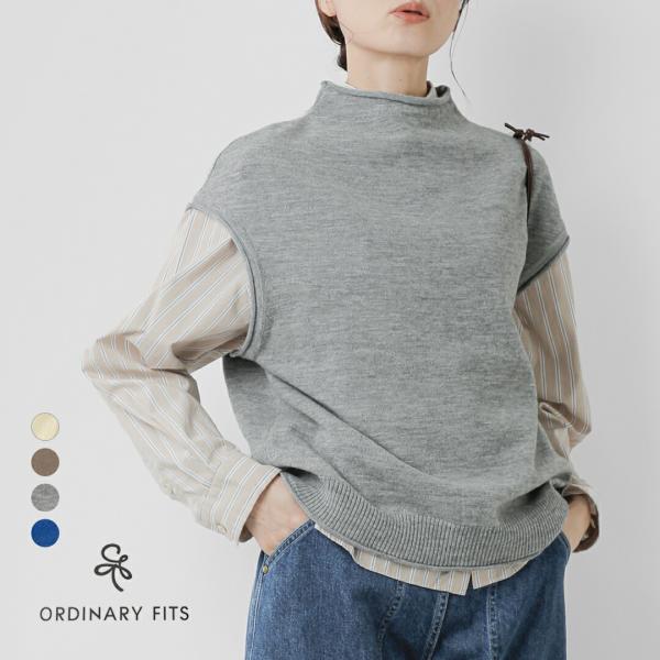 セール【40%OFF】オーディナリーフィッツ ordinaryfits メリノウール モックネック ...