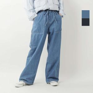 リー Lee リラックス ペインター パンツ ll8004-same1 レディース デニム イージー ゆったり ウエストゴム ゆるめ カジュアル 軽い