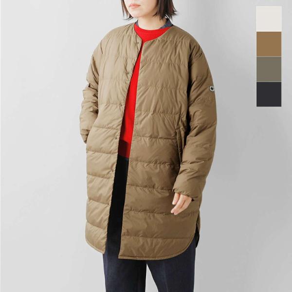 オーチバル ORCIVAL ライトダウン ノーカラー ロング コート or-a0602dpr  レデ...