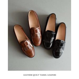 シャディ SHADDY レザー キルト タッセ...の詳細画像4