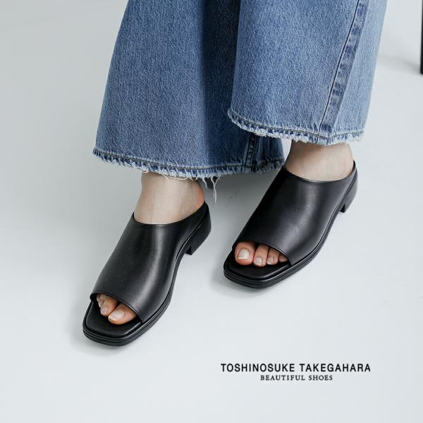 ビューティフルシューズ BEAUTIFUL SHOES ステアレザー スクエアトゥ サンダル squ...
