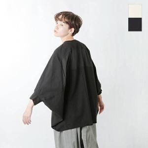 FACTORY ファクトリー 綿トレーナー×綿ブロード サークルカットソー