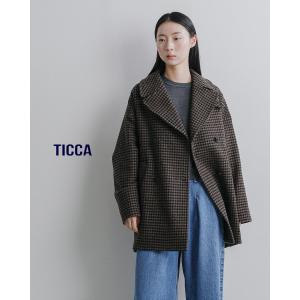 ティッカ TICCA ウール ハウンドトゥース...の詳細画像1