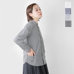 to touch トゥータッチ 100 2 コットン 丸襟 シャツ to23t-13  2024ss新作｜aranciato