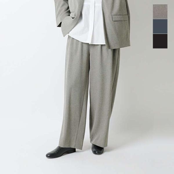 ホワイト whyto イージー ワイドパンツ EASY WIDE PANTS wht23fpt403...