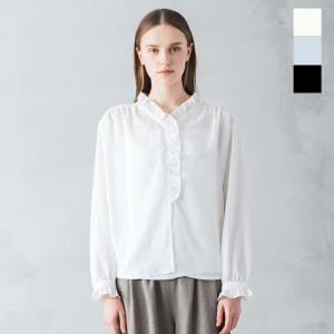 【クーポン対象】whyto ホワイト フリル ネック ブラウス FRILL NECK BLOUSE wht24hbl4042  2024ss新作｜aranciato