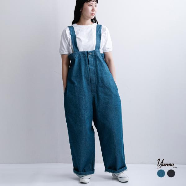 ヤーモ Yarmo デニム ハイライズ ブレース トラウザー パンツ yar-26ss-p32 レデ...