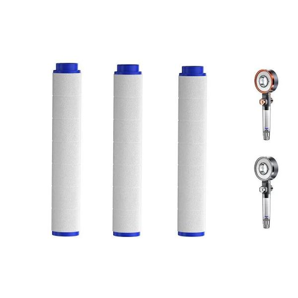 シャワーヘッドフィルター 3本セット 浄水 交換用 フィルター シャワーヘッド専用 3段階シャワーヘ...