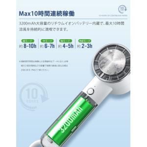 扇風機 冷却モード 小型 ハンディファン おし...の詳細画像5