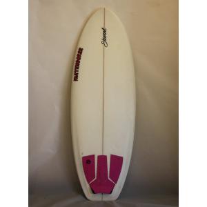 【中古】BILL STEWART（ビルスチュワート）FARTKNOOCKER モデル ショートボード［WHITE］5'0" サーフボード フィン・デッキパッド付き｜arasoan