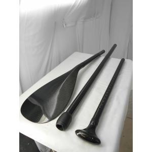 【極上中古】ノーロゴ Carbon Paddle フルカーボン素材  [162-200cm] 3ピース アジャスタブル 長さ調節付き  SUP用 パドル｜arasoan