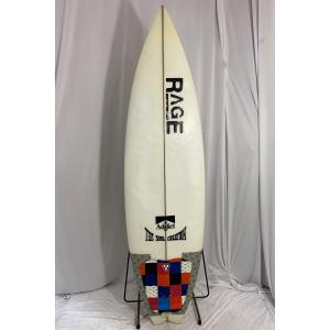 【中古】RAGE SURF BOARD（レイジサーフボード）ADDICT BLACK モデル ショートボード [CLEAR] 5'7" サーフボード｜arasoan
