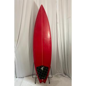 【中古】SHOGO SUZUKI SHAPE ショートボード [RED] 6'1" サーフボード｜arasoan