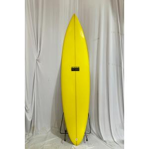 【中古】Blue 1 Channel (ブルーワンチャンネル) ミッドレングス [YELLOW] 7'4" サーフボード｜arasoan