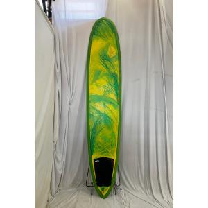 【中古】SPECIALIZE SURFBOARD (スペシャライズサーフボード) ロングボード [GREEN×YELLOW] 9'0" サーフボード｜arasoan