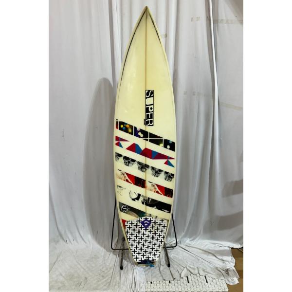 【中古】SUPER BRAND (スーパーブランド) ショートボード［CLEAR×DESIGN］5’...