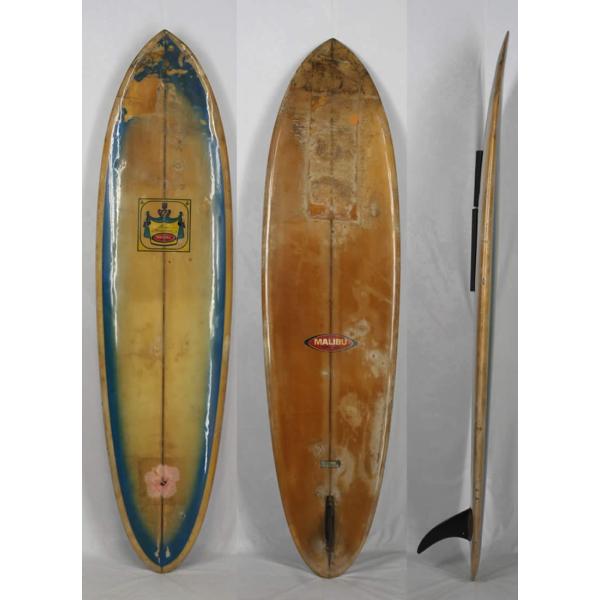 7’0”  ビンテージ希少中古  MALIBU SURF BOARD 超レア!! 日本で最初に作られ...