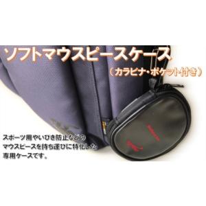 ソフトマウスピースケース カラビナ付き ビッグフロント マウスガード携帯ケース