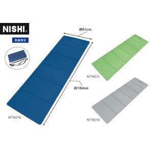 ニシ・スポーツ（NISHI）エクサマット MAT-6 15mm厚 キャリングハーネス付き 軽量 クッション ヨガマット