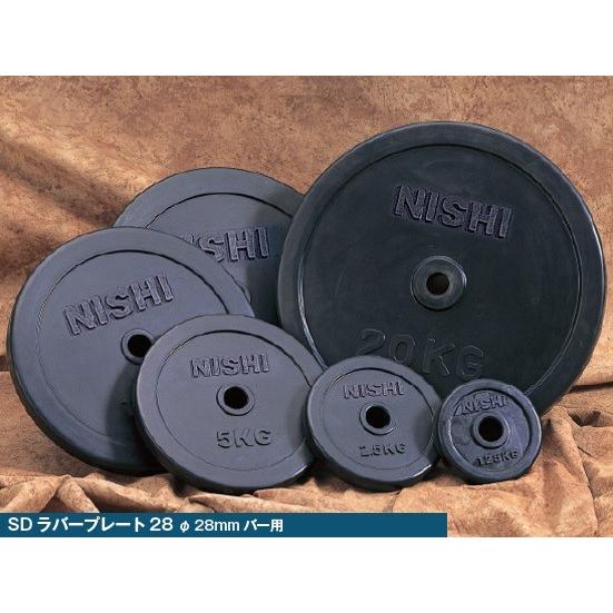 ニシ・スポーツ（NISHI） SDラバープレート28 20.0kg 直径28mmバー用 T2827 ...