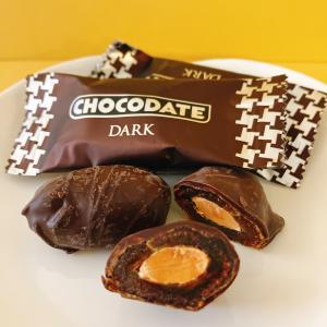 残り7個！おいしい大粒アーモンド入 チョコレート デーツ La Ronda ダーク 80g 個別包装 7-8個入1個の食べごたえ 送料無料 洋菓子 デザート
