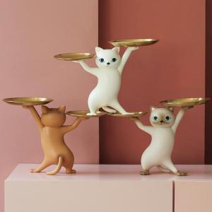 テーブル 置物 猫 サイドテーブル 高さ23cm...の商品画像
