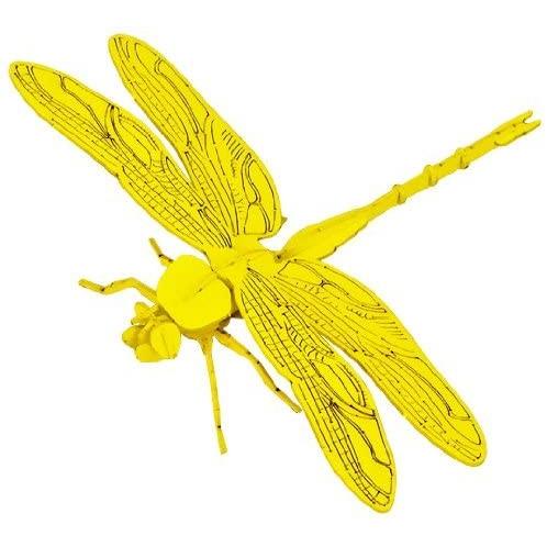 ３Ｄペーパーパズル　トンボ　黄