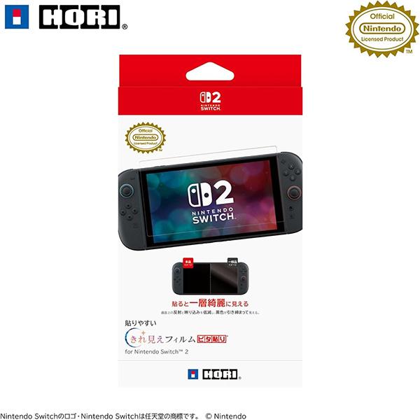 【新品】Switch2 HORI 貼りやすい きれ見えフィルム ピタ貼り for Nintendo ...