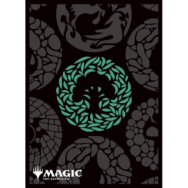 【新品】MTG プレイヤーズカードスリーブ MANA- MINIMALIST 緑マナ(パターン) [...