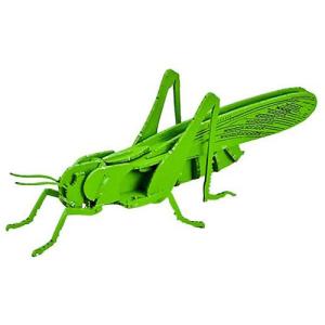 【新品】3Dペーパーパズル 小 バッタ 緑 専用台座付