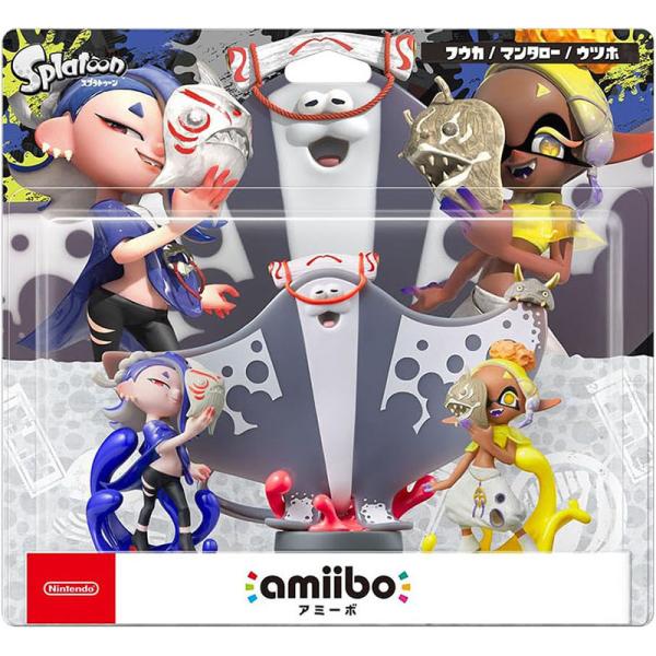 【新品】amiibo すりみ連合セット[フウカ/ウツホ/マンタロー](スプラトゥーンシリーズ)