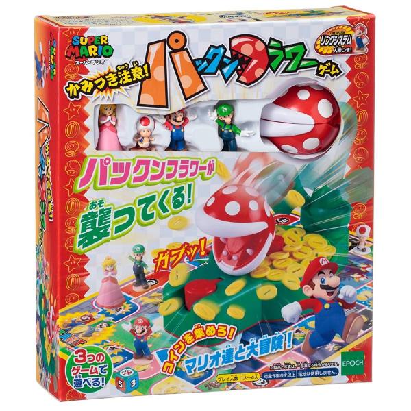 【新品】スーパーマリオ かみつき注意！パックンフラワーゲーム