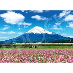 【新品】ジグソーパズル 日本の風景 ドクターイエローと富士山-静岡 500ピース(38x53cm)｜arc-online