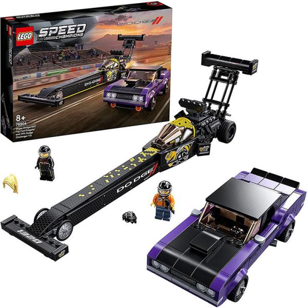 【新品】LEGO スピードチャンピオン モパー ダッジ//SRT Top Fuel ドラッグスター＆...