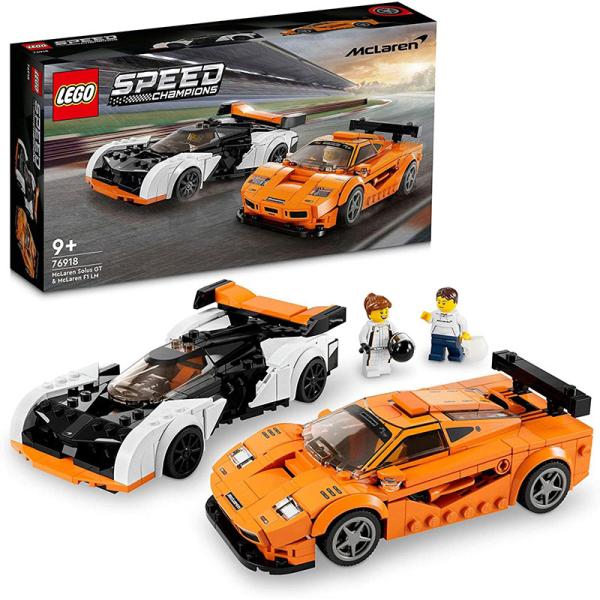 【新品】LEGO スピードチャンピオン マクラーレン Solus GT &amp; マクラーレン F1 LM...