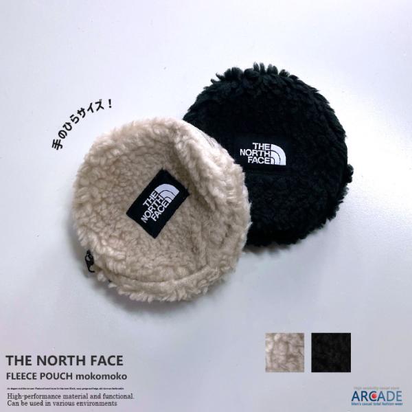 THE NORTH FACE ラウンドフリースポーチ 丸型 FLEECE POUCH イヤホンケース...