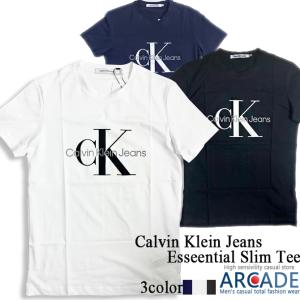Calvin Klein Jeans/ カルバンクラインジーンズ CK モノグラムロゴ 半袖Tシャツ MONOGRAM SLIM TEE｜arcade