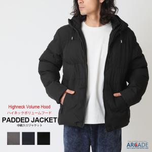 エコダウンジャケット 中綿ジャケット メンズ ボリュームネックフード パーカーブルゾン ファイバーダウンジャケット メンズ アウター ジャンパー/爆買