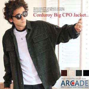 CPOジャケット メンズ ビッグシルエット コーデュロイ