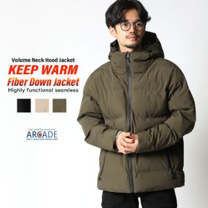 高機能シームレス ファイバーダウンジャケット メンズ 中綿ジャケット 耐水圧10,000ｍｍ 全天候対応 レディース アウター ジャンパー ブルゾン/爆買