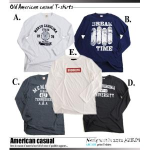 tシャツ メンズ 長袖 アメカジ トップス ロ...の詳細画像5