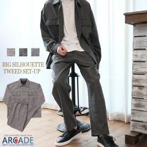 70%OFFセール 上下セットアップ ツイード ズボン メンズ