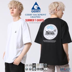 Tシャツ メンズ GERRY ジェリー グラフィックプリント 半袖Tシャツ ワンポイント バックプリント/爆買