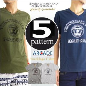 Tシャツ Vネック カレッジ/爆買