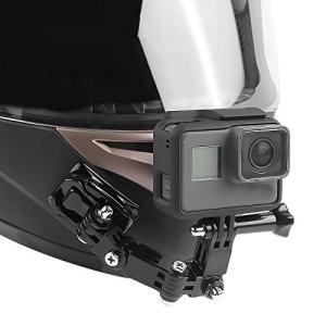 ACHICOO アクションカムアクセサリー GoPro hero6/5/4用 オートバイ ヘルメット 顎 ブラケット ホルダー ターンテーブル ボタン マウント アクションカムアクの商品画像